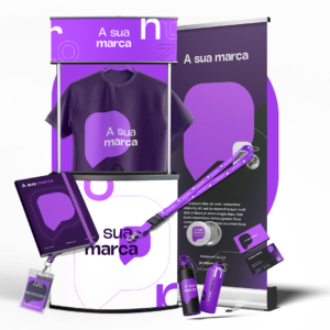 Kit de Feira Business com balcao, roll up e brindes personalizados