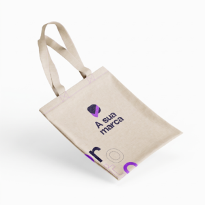 Sacola de pano cru personalizada para empresas