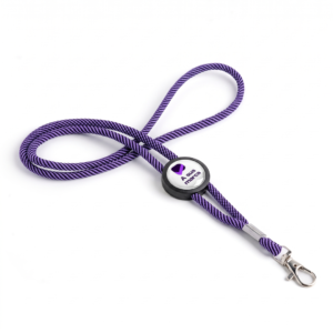Fita lanyard tubular personalizada para passes e crachás